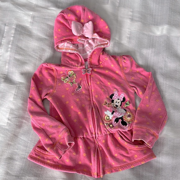 Minnie Mouse Zippered Hoodie - Picture 1 of 3